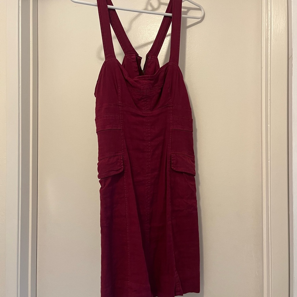 Anthropologie Burgundy Dress